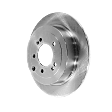 Rear, Driver or Passenger Side Brake Disc, Plain Surface, Solid, 5 Lugs, 11.89 in. OD Disc Diameter, For Models with Manual Parking Brake, Pro-Line Series