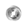 Rear, Driver or Passenger Side Brake Disc, Plain Surface, Solid, 5 Lugs, 11.89 in. OD Disc Diameter, For Models with Manual Parking Brake, Pro-Line Series