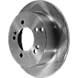 Rear, Driver or Passenger Side Brake Disc, Plain Surface, Solid, 5 Lugs, 261.87 mm, Pro-Line Series