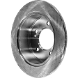Rear, Driver or Passenger Side Brake Disc, Plain Surface, Solid, 5 Lugs, 261.87 mm, Pro-Line Series