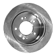 Rear, Driver or Passenger Side Brake Disc, Plain Surface, Solid, 5 Lugs, 261.87 mm, Pro-Line Series