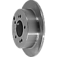 Rear, Driver or Passenger Side Brake Disc, Plain Surface, Solid, 5 Lugs, 261.87 mm, Pro-Line Series