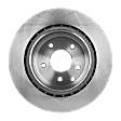 Rear, Driver or Passenger Side Brake Disc, Plain Surface, Vented, 5 Lugs, 12.11 in. Disc Diameter, Pro-Line Series