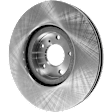 Front, Driver or Passenger Side Brake Disc, Plain Surface, Vented, 5 Lugs, 12.99 in. Disc Diameter, 330mm Front/Rear Disc, Single Front Piston Calipers, Pro-Line Series