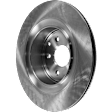 Rear, Driver or Passenger Side Brake Disc, Plain Surface, Vented, 5 Lugs, 12.99 in. Disc Diameter, 330mm Front/Rear Disc, Single Front Piston Calipers, Pro-Line Series