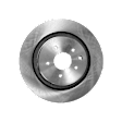 Rear, Driver or Passenger Side Brake Disc, Plain Surface, Vented, 5 Lugs, 12.99 in. Disc Diameter, 330mm Front/Rear Disc, Single Front Piston Calipers, Pro-Line Series