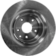 Rear, Driver or Passenger Side Brake Disc, Plain Surface, Vented, 5 Lugs, 12.99 in. Disc Diameter, 330mm Front/Rear Disc, Single Front Piston Calipers, Pro-Line Series