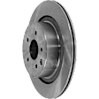 Rear, Driver or Passenger Side Brake Disc, Plain Surface, Vented, 5 Lugs, 12.99 in. Disc Diameter, 330mm Front/Rear Disc, Single Front Piston Calipers, Pro-Line Series