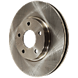 Front, Driver or Passenger Side Brake Disc, Plain Surface, Vented, 5 Lugs, 290.07 mm, Pro-Line Series