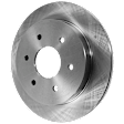 Rear, Driver or Passenger Side Brake Disc, Plain Surface, Solid, Pro-Line Series
