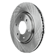 Front, Driver or Passenger Side Brake Disc, Plain Surface, Vented, 6 Lugs, 350.01 mm, 5.6L, 8Cyl, Pro-Line Series
