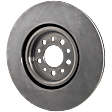 Front, Driver or Passenger Side Brake Disc, Natural Finish, Plain Surface, Vented, 5 Lugs, 329.95 mm, Pro-Line Series