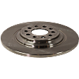 Rear, Driver or Passenger Side Brake Disc, Natural Finish, Plain Surface, Solid, 5 Lugs, 320 mm, Pro-Line Series