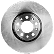 Front, Driver or Passenger Side Brake Disc, Plain Surface, Vented, 5 Lugs, 12 in. OD, 1.56 in. Height, 1.1 in. Nom. Thickness, 1.02 in. Min. Thickness, 2.76 in. Hub Reg, 0.65 in. Bolt Size