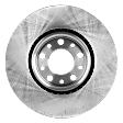 Front, Driver or Passenger Side Brake Disc, Plain Surface, Vented, 5 Lugs, 12 in. OD, 1.56 in. Height, 1.1 in. Nom. Thickness, 1.02 in. Min. Thickness, 2.76 in. Hub Reg, 0.65 in. Bolt Size