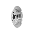 Rear, Driver or Passenger Side Brake Disc, Plain Surface, Solid, 5 Lug Wheels, 12.6 in. Disc Diameter, Pro-Line Series
