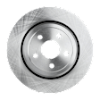 Rear, Driver or Passenger Side Brake Disc, Plain Surface, Vented, 5 Lugs, 13.78 in. Disc Diameter, 380mm Front Disc, Pro-Line Series