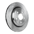Rear, Driver or Passenger Side Brake Disc, Plain Surface, Vented, 5 Lugs, 13.78 in. Disc Diameter, 380mm Front Disc, Pro-Line Series