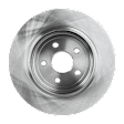 Rear, Driver or Passenger Side Brake Disc, Plain Surface, Vented, 5 Lugs, 13.78 in. Disc Diameter, 380mm Front Disc, Pro-Line Series