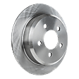 Rear, Driver or Passenger Side Brake Disc, Natural Finish, Plain Surface, Solid, 5 Lugs, 284.73 mm, Pro-Line Series