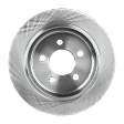 Rear, Driver or Passenger Side Brake Disc, Natural Finish, Plain Surface, Solid, 5 Lugs, 284.73 mm, Pro-Line Series