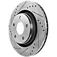 2007-2017 Jeep Wrangler - Front, Driver or Passenger Side Brake Disc, Cross-drilled and Slotted, Vented, 5 Lugs, Pro-Line Series