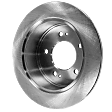 Rear, Driver or Passenger Side Brake Disc, Plain Surface, Solid, 5 Lugs, 261.87 mm, Pro-Line Series