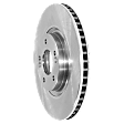 Front, Driver or Passenger Side Brake Disc, Plain Surface, Vented, 5 Lugs, 320.04 mm, Pro-Line Series