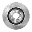 Front, Driver or Passenger Side Brake Disc, Plain Surface, Vented, 4 Lugs, 279.91 mm, Pro-Line Series