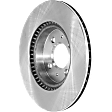 Front, Driver or Passenger Side Brake Disc, Plain Surface, Vented, 4 Lugs, 279.91 mm, Pro-Line Series