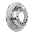 Rear, Driver or Passenger Side Brake Disc, Natural Finish, Plain Surface, Solid, 6 Lugs, 302.01 mm, Pro-Line Series