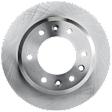 Rear, Driver or Passenger Side Brake Disc, Natural Finish, Plain Surface, Solid, 6 Lugs, 302.01 mm, Pro-Line Series