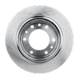 Rear, Driver or Passenger Side Brake Disc, Natural Finish, Plain Surface, Solid, 6 Lugs, 302.01 mm, Pro-Line Series