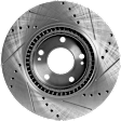 2013 Kia Optima - Front, Driver or Passenger Side Brake Disc, Natural Finish, Cross-drilled and Slotted, Vented, 5 Lugs, 300 mm, 2.4L 4Cyl, Pro-Line Series