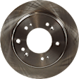 Rear, Driver or Passenger Side Brake Disc, Natural Finish, Plain Surface, Vented, 5 Lugs, 314.96 mm, Pro-Line Series