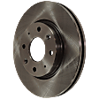 Front, Driver or Passenger Side Brake Disc, Natural Finish, Plain Surface, Vented, 4 Lugs, 275.08 mm, Pro-Line Series