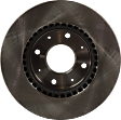 Front, Driver or Passenger Side Brake Disc, Natural Finish, Plain Surface, Vented, 4 Lugs, 275.08 mm, Pro-Line Series