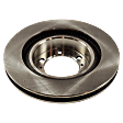 Front, Driver or Passenger Side Brake Disc, Natural Finish, Plain Surface, Vented, 6 Lugs, 338.07 mm, Pro-Line Series