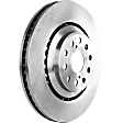 Front, Driver Side Brake Disc, Plain Surface, Vented, 5 Lug Wheels, 14.06 in. Disc Diameter, Pro-Line Series
