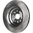 Front, Driver Side Brake Disc, Plain Surface, Vented, 5 Lug Wheels, 14.06 in. Disc Diameter, Pro-Line Series