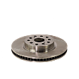 Front, Driver or Passenger Side Brake Disc, Plain Surface, Vented, 5 Lug Wheels, 13.18 in. Disc Diameter, RWD, Pro-Line Series