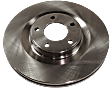 Front, Driver or Passenger Side Brake Disc, Natural Finish, Plain Surface, Vented, 5 Lugs, 320.04 mm, Pro-Line Series