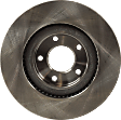 Front, Driver or Passenger Side Brake Disc, Natural Finish, Plain Surface, Vented, 5 Lugs, 320.04 mm, Pro-Line Series