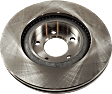 Front, Driver or Passenger Side Brake Disc, Natural Finish, Plain Surface, Vented, 5 Lugs, 320.04 mm, Pro-Line Series