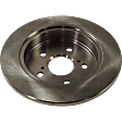 2015 Lexus NX200t - Rear, Driver or Passenger Side Brake Disc, Plain Surface, Solid, 5 Lugs, 280.92 mm, 2.0L 4Cyl, Pro-Line Series