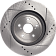 2007 Lexus RX350 - Front, Driver or Passenger Side Brake Disc, Cross-drilled and Slotted, Solid, 5 Lugs, 319 mm, 3.5L 6Cyl, Pro-Line Series