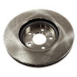 Front, Driver or Passenger Side Brake Disc, Plain Surface, Vented, 5 Lugs, 320 mm, 2.0L, 4Cyl, Pro-Line Series