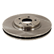 Front, Driver or Passenger Side Brake Disc, Plain Surface, Vented, 5 Lugs, 320 mm, 2.0L, 4Cyl, Pro-Line Series