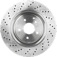 Front, Driver or Passenger Side Brake Disc, Natural Finish, Plain Surface, Vented, 5 Lugs, 344.93 mm, Pro-Line Series