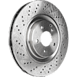 Front, Driver or Passenger Side Brake Disc, Natural Finish, Plain Surface, Vented, 5 Lugs, 344.93 mm, Pro-Line Series